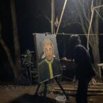 Menggali Sejarah Budaya, Seniman di Cirebon Lukis Telusur di Petilasan Matangaji