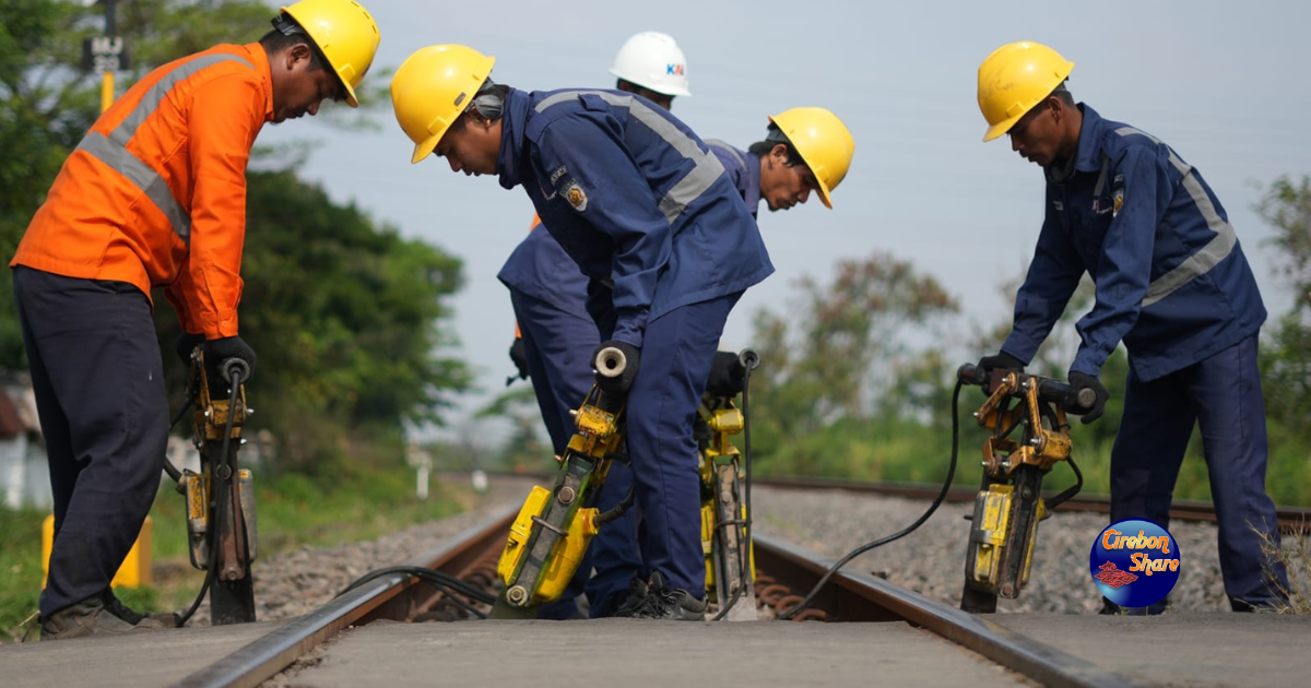 Penggantian Wesel KAI Daop 3 Cirebon