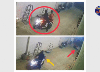 Pencurian sepeda motor di Plered