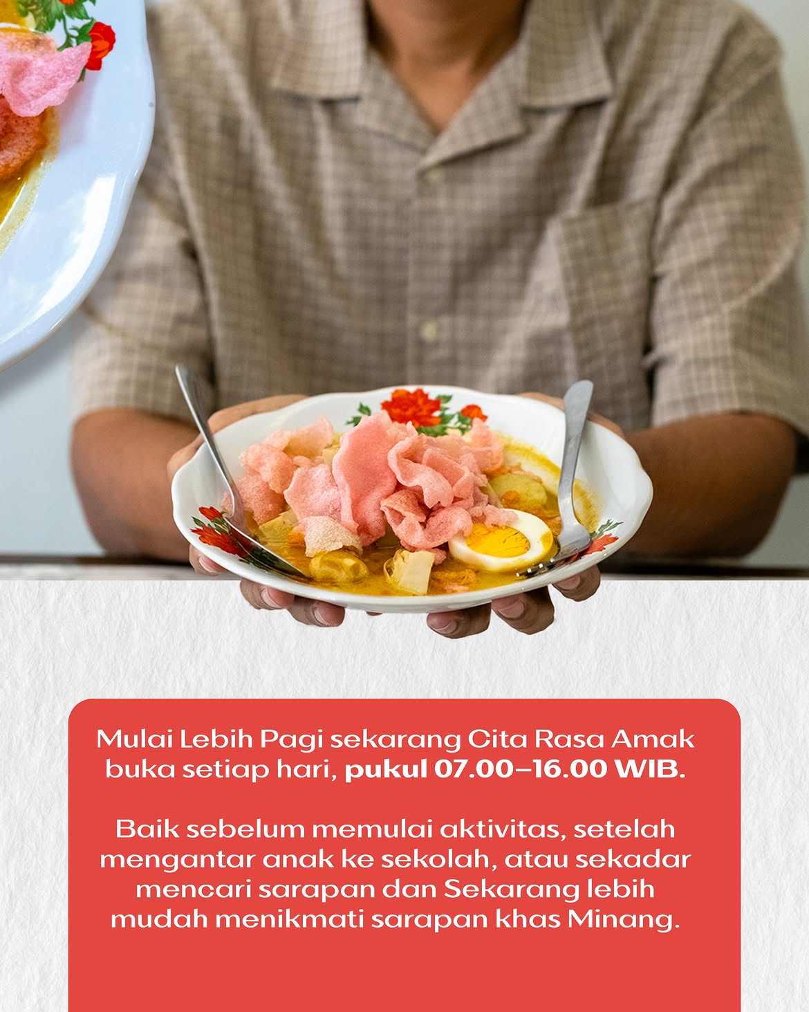 Kadai Cita Rasa Amak menyajikan nasi Padang autentik di Cirebon dengan aneka lauk khas Minang yang lezat dan menggugah selera.