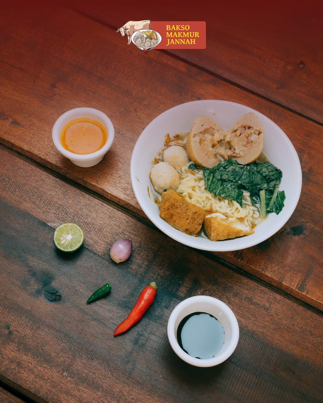 Bakso Makmur Jannah menyajikan aneka bakso lengkap dengan isian melimpah, kuah gurih, dan tekstur kenyal yang menggugah selera.