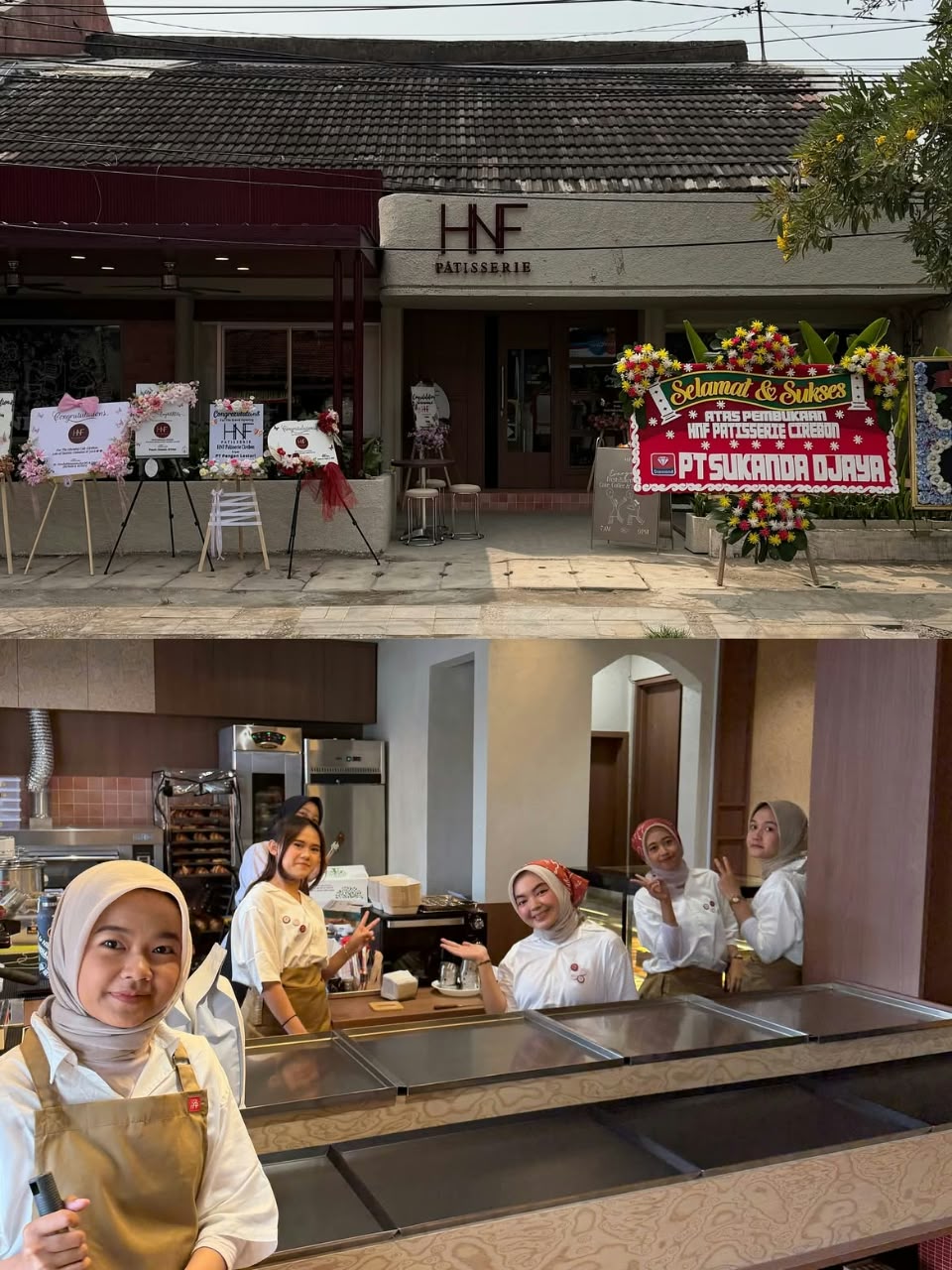 HNF Patisserie Cirebon bakehouse aesthetic dengan pastry dan bagel