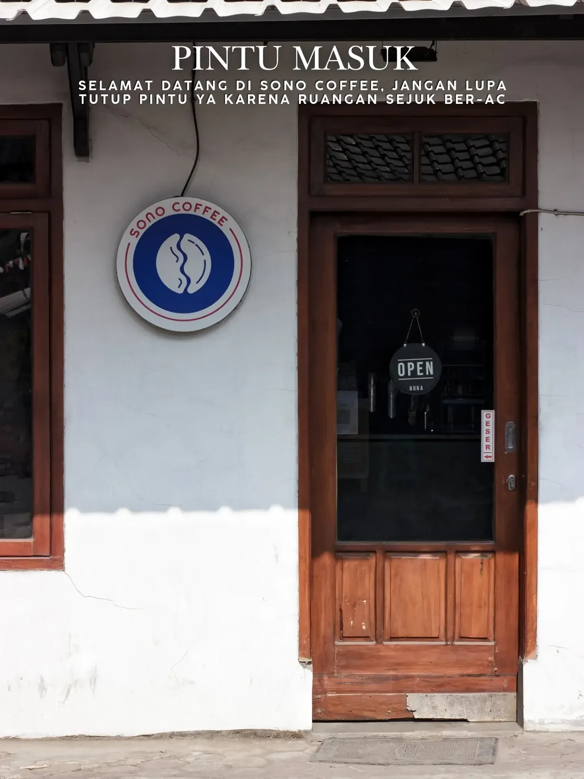 Sono Coffee Majalengka, coffeeshop industrial dan homey dengan suasana nyaman untuk nongkrong dan WFC.